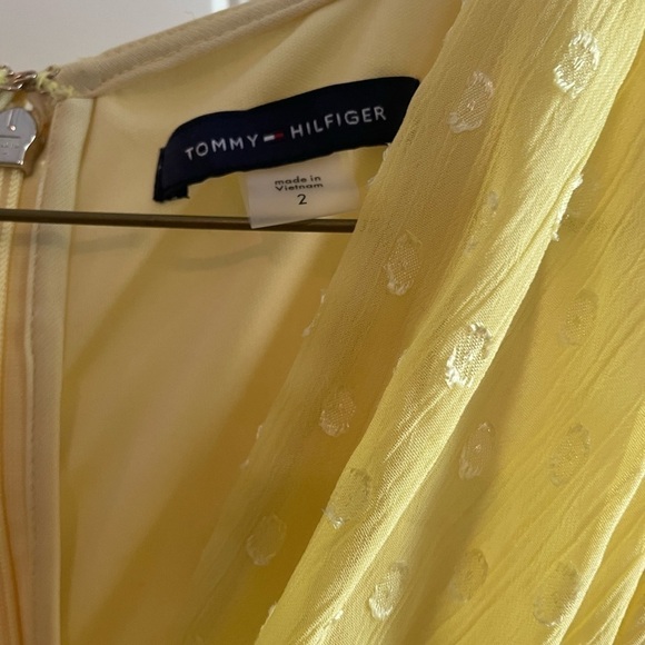 TOMMY HILFIGER ESSENTIAL DOT PRINT CHIFFON DRESS - Picture 13 of 14